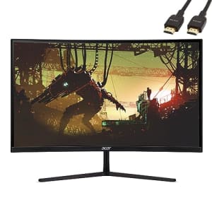acer EI322QUR Pbmiippx 31.5" QHD Curved Gaming Monitor - 2560 x 1440, 1500R Curvature, 165Hz, 1ms for $269