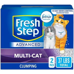 Fresh Step 18.5-lb. Clumping Cat Litter 2-Pack for $26 via Subscribe & Save Fresh Step 18.5-lb. Clumping Cat Litter 2-Pack for $26 via Subscribe & Save