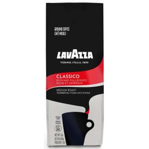 Lavazza Classico Medium Roast Ground Coffee Blend 12-oz. Bag for $5