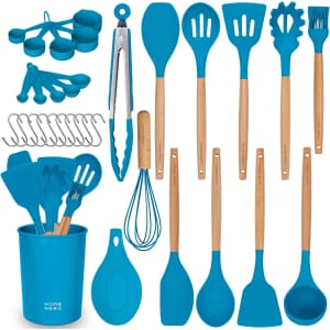 Home Hero 33-Piece Silicone Kitchen Utensil Set for $15