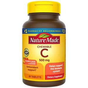 Nature Made Chewable Vitamin C 500 mg Tablets, 60 Count to Help Support the Immune System (Pack of for $29 Nature Made Chewable Vitamin C 500 mg Tablets, 60 Count to Help Support the Immune System (Pack of for $29
