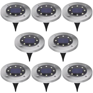 Black + Decker Outdoor Solar Disk Light 8-Pack: 2 for $60 Black + Decker Outdoor Solar Disk Light 8-Pack: 2 for $60