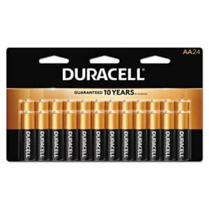 Duracell Coppertop Alkaline Batteries With Duralock Power Preserve Technology, Aa, 24/box for $23
