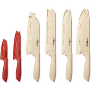 Hunter.Dual 6-Count Colorful Kitchen Knife Set for $10