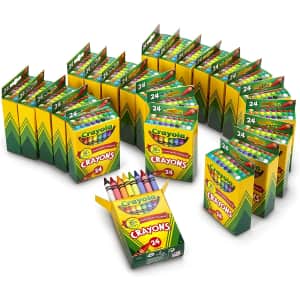 Crayola Crayons 24-Count Bulk Supplies 24-Pack for $36