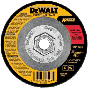 DeWalt Grinding Wheel for $3 DeWalt Grinding Wheel for $3