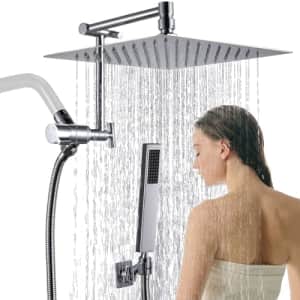 10'' Rain Shower Head with Handheld Combo for $45
