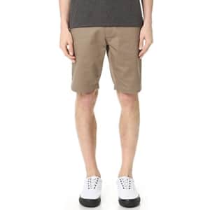 RVCA Men's Week-End Shorts Dark Khaki 28 for $39