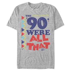 Nickelodeon Men's Big 90 All T-Shirt, Athletic Heather, 3X-Large Tall for $7