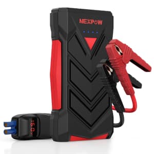 Nexpow 12V Portable Jump Starter: $18 w/ Prime