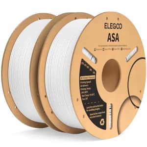 ELEGOO ASA Filament 1.75mm White 2KG, UV & Weather Resistant 3D Printer Filament Perfect for for $33 ELEGOO ASA Filament 1.75mm White 2KG, UV & Weather Resistant 3D Printer Filament Perfect for for $33