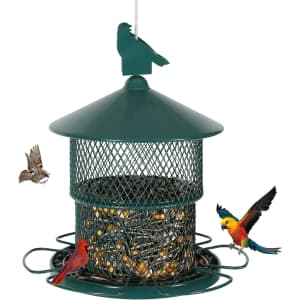 JoyHalo 4-Lb. Capacity Metal Bird Feeder for $14 JoyHalo 4-Lb. Capacity Metal Bird Feeder for $14