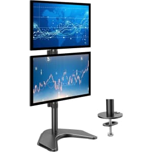 Huanuo Vertical Dual Monitor Stand for $50