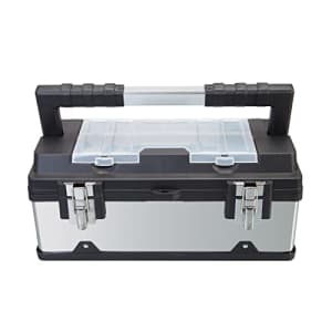 TCE A5519BU Torin 19" Lockable Stainless Steel Portable Storage Tool Box with Removable Tool Tray for $43 TCE A5519BU Torin 19" Lockable Stainless Steel Portable Storage Tool Box with Removable Tool Tray for $43
