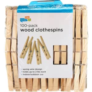 Honey Can Do Wood Clothespins 100-Pack for $6