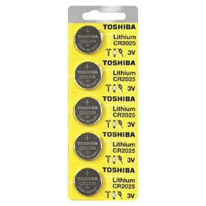 Toshiba CR2025 Battery 3V Lithium Coin Cell (50 Batteries) for $20