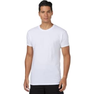 Hanes Men's Crew Undershirt T-Shirt 3-Pack for $11