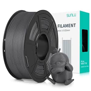 SUNLU 3D Printer Filament PLA Matte 1.75mm, Neatly Wound Filament, Smooth Matte Finish, Print with for $16