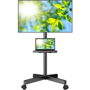 Perlesmith Mobile Stand for 23" to 60" TVs for $70