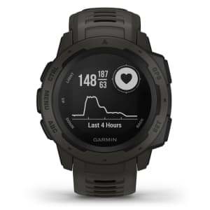 Garmin Instinct Rugged Outdoor GPS Watch for $143