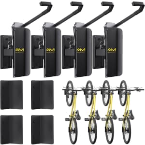 AM Alphamount Swivel Bike Wall Mount 4-Pack for $38