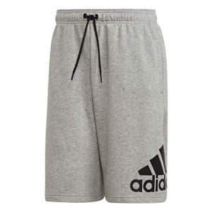 adidas Men's Must Haves Badge of Sport French Terry Shorts, Medium Grey Heather, Medium for $14