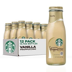 Starbucks Frappuccino Coffee Drink, Vanilla, 13.7 Fl Oz (Pack of 12) for $42
