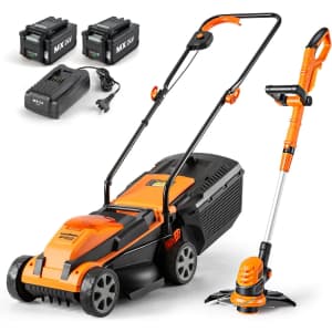 LawnMaster 24V Max Lawn Mower & Grass Trimmer for $200