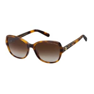 Marc Jacobs 528/S Sunglasses - Havana Gold Brown Gradient Polz Cat Eye 58mm New & Authentic for $44