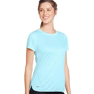 Jockey Women's Activewear Hi-Lo Performance Tee, Mint Petal, 1x for $10 Jockey Women's Activewear Hi-Lo Performance Tee, Mint Petal, 1x for $10