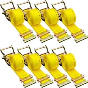Vevor 2" x 15-Foot E-Track Ratchet Strap 8-Pack for $24 Vevor 2" x 15-Foot E-Track Ratchet Strap 8-Pack for $24