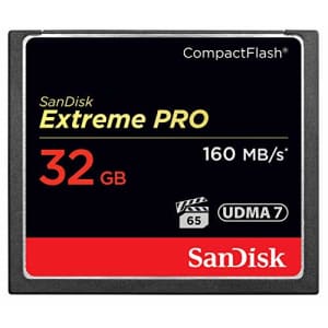 SanDisk Extreme Pro CompactFlash Memory Card UDMA 7 Upto 160 MB/s for $40 SanDisk Extreme Pro CompactFlash Memory Card UDMA 7 Upto 160 MB/s for $40