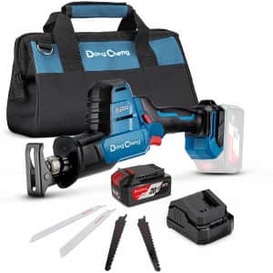 DongCheng 20V MAX Cordless Reciprocating Saw Kit for $60 w/ Prime