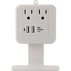 Hyper Tough 2 Outlet Surge Tap With USB for $6 Hyper Tough 2 Outlet Surge Tap With USB for $6