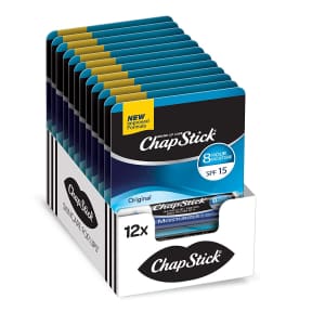 ChapStick Moisturizer Lip Balm 12-Pack for $8.37 via Sub & Save