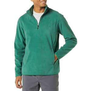 Amazon Essentials Men's Quarter-Zip Polar Fleece Jacket for $8