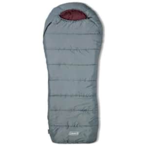 Coleman Tidelands 50-Degree Warm Weather Mummy Big and Tall Sleeping Bag for $19
