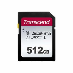 Transcend Information TS512GSDC300S-E, 512GB UHS-I U3 SD Memory Card for $44