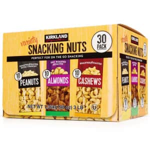 Kirkland Signature Variety Snacking Nuts 30-Pack for $15
