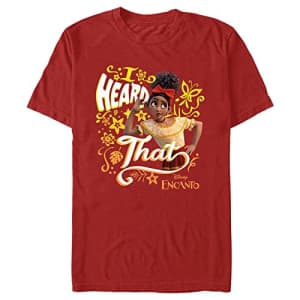 Disney Young Men's Delores Heard T-Shirt, Red, Small for $13