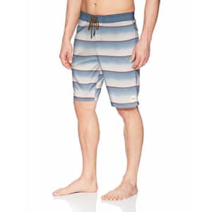 O'NEILL Men's 20 Inch Outseam Cruzer Stretch Swim Boardshort, Dust Blue/Tidelines, 38 for $13