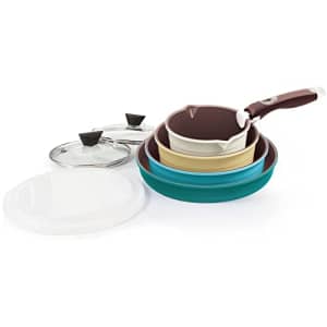 Neoflam Midas 9pc Nonstick Ceramic Cookware Set, PFOA Free Kitchenware with Saucepan, Frying Pan, for $120