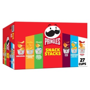 Pringles Snack Stacks 27-Cup Variety Pack for $9.73 via Sub & Save