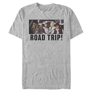 STAR WARS Big & Tall Road Trip Men's Tops Short Sleeve Tee Shirt, Athletic Heather, 3X-Large for $8 STAR WARS Big & Tall Road Trip Men's Tops Short Sleeve Tee Shirt, Athletic Heather, 3X-Large for $8