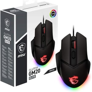 MSI Clutch GM20 Elite Gaming Mouse for $25