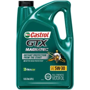Castrol 5W-30 5-Quart Synthetic Motor Oil Jug for $17 Castrol 5W-30 5-Quart Synthetic Motor Oil Jug for $17