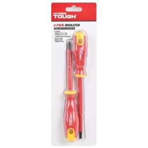 Hyper Tough Insulated Screwdrivers 2-Pack for $6