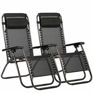 FDW Zero Gravity Chair Patio Lounge Recliners Adjustable Folding Set of 2 for Pool Side Outdoor Yard for $44 FDW Zero Gravity Chair Patio Lounge Recliners Adjustable Folding Set of 2 for Pool Side Outdoor Yard for $44