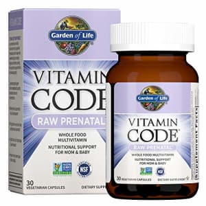 Garden of Life Vitamin Code Raw Prenatal Multivitamin, Whole Food Prenatal Vitamins with Iron, for $37