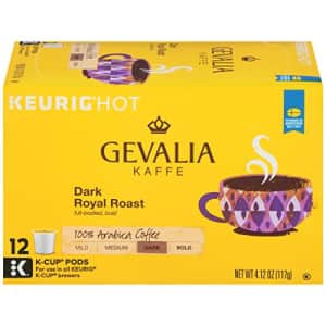 Gevalia Dark Royal Roast K-Cup Coffee Pods (72 Pods, 6 Packs of 12) for $18